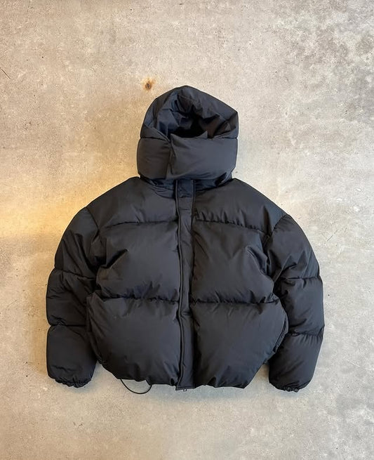 Detachable Puffer Jacket - Black