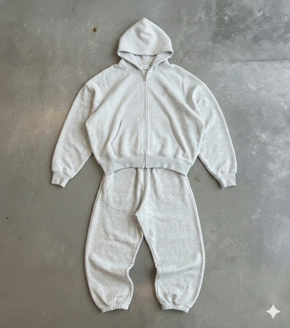 Grey Baggy Tracksuit